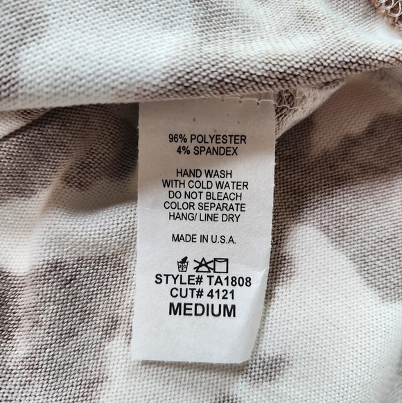 Bombom Brown and White Cow Print Women's Top - Picture 9 of 15